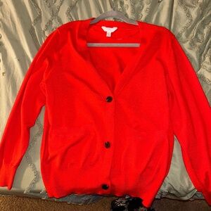 Red Cardigan/Sweater